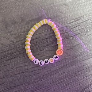 Handmade children’s lemon bracelet